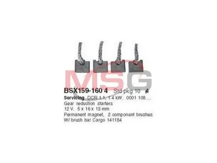 Щетки стартера CARGO BSX159-160 4
