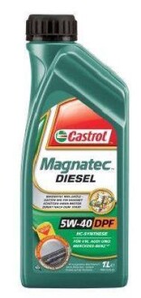 Масло ДВС 5W-40 MAGNATEC DIESEL DPF API SN/CF, ACEA C3, GM dexos2, 1л, синт. CASTROL 1502B8