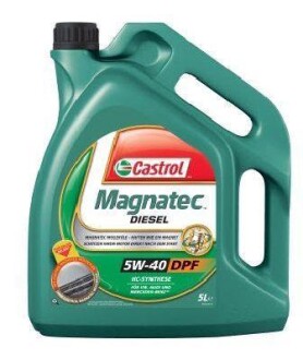 Масло ДВС 5W-40 MAGNATEC DIESEL DPF API SN/CF, ACEA C3, GM dexos2, 5л, синт. CASTROL 1502BA