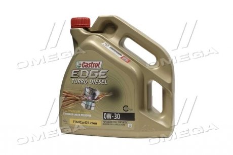 Масло моторное EDGE 0W-30 TURBO DIESEL (Канистра 4л) CASTROL 157E5C