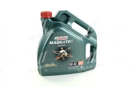Олія ДВЗ 5W-40 MAGNATEC DIESEL API SN/CF DPF, ACEA C3, GM dexos2, 4л, синт. CASTROL 15C4AA