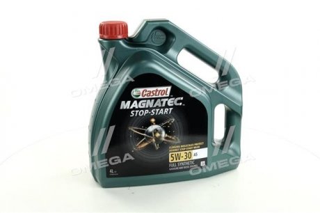 Олія ДВЗ 5W-30 MAGNATEC STOP-START API SN, ACEA A5/B5, ILSAC GF-5, 4л, синт. CASTROL 15CA43