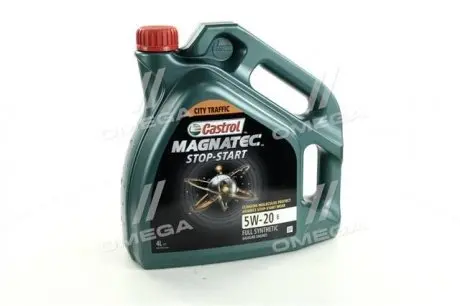 Олія ДВЗ 5W-20 MAGNATEC STOP-START API SN, ILSAC GF-5, Ford M2C948-B, 4л, синт. CASTROL 15D8EF