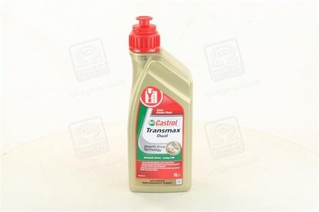 Олива трансміс. Transmax DUAL (Каністра 1л) CASTROL 15D917