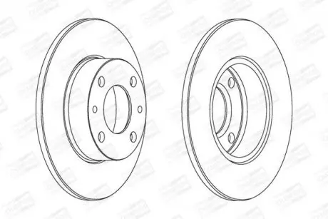 Гальмівний диск передній Fiat Fiorino / Panda / Uno /Seat Ibiza I CHAMPION 561120CH
