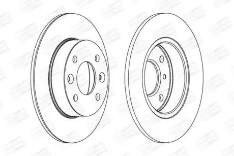Гальмівний диск передній RENAULT CLIO, SUPER 5, TWINGO, EXPRESS CHAMPION 561257CH