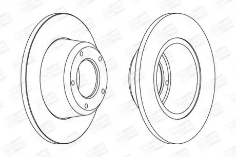 Тормозной диск передний Land Rover / Range Rover CHAMPION 561352CH