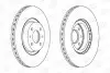 Тормозной диск передний FIAT BRAVO, DOBLO, FIORINO, IDEA, LINEA, STILO/ABARTH/ALFA ROMEO/LANCIA CHAMPION 561387CH (фото 1)