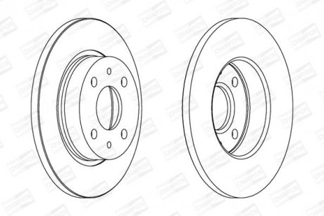 Диск гальмівний ВАЗ 2108 передн. (2 шт.) CHAMPION 561388CH