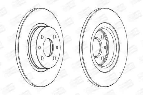 Тормозной диск передний Alfa Romeo / Fiat / Lancia / Nissan CHAMPION 561469CH