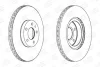 Диск тормозной передний (кртано 2) Fiat Doblo (07-) CHAMPION 561520CH (фото 1)