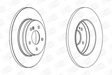 Гальмівний диск CHAMPION 562051CH