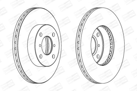 Гальмівний диск CHAMPION 562179CH