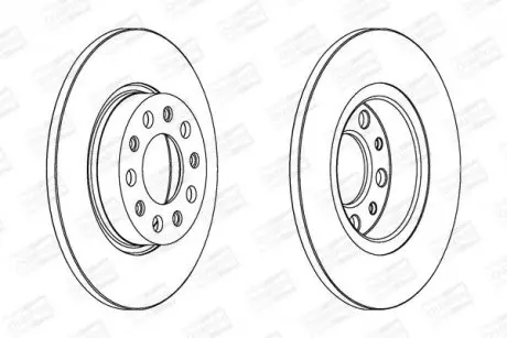 Тормозной диск задний Fiat 500X/Jeep Renegade/Alfa Romeo 159, Brera, Spider, Giulietta CHAMPION 562301CH