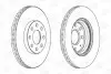 Тормозной диск передний Opel Corsa/Fiat Punto/Abarth CHAMPION 562304CH (фото 1)