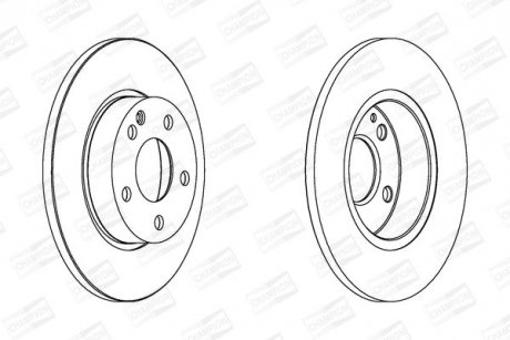 Тормозной диск передний Mercedes A-Class CHAMPION 562309CH