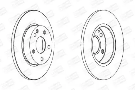 Тормозной диск передний Mercedes A-Class CHAMPION 562309CH