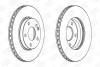 Тормозной диск передний Mercedes A-Class (W169), B-Class (W245) (2004->) CHAMPION 562312CH (фото 1)