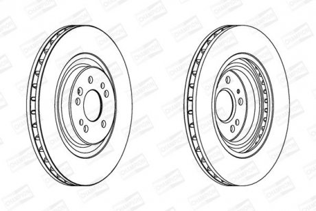 Тормозной диск передний MERCEDES-BENZ M-CLASS CHAMPION 562402CH1