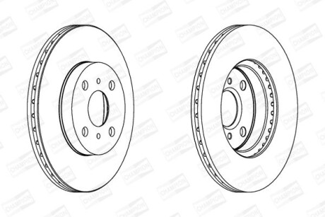 Гальмівний диск CHAMPION 562409CH (фото 1)
