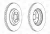 Диск тормозной передний (кратно 2шт.) Toyota Avensis (03-08) CHAMPION 562439CH (фото 1)
