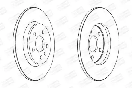 Гальмівний диск задній Audi A4, A5, A6, A7, Q5 CHAMPION 562505CH