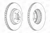 Диск гальмівний передній BMW 3 (E90) 04-12, 3 Convertible (E93) 06-13 CHAMPION 562519CH-1 (фото 1)