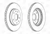 Диск тормозной передний (кратно 2шт.) Fiat Sedici (06-14)/Suzuki SX4 (06-), Vitara (LY) (15-) CHAMPION 562534CH (фото 1)