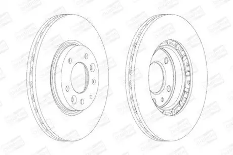 MAZDA диск гальмівний передн.Mazda 6 07- CHAMPION 562633CH