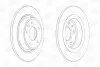 Диск тормозной задний (кратно 2шт.) CHEVROLET CRUZE (J300) (09-)/OPEL ASTRA J (P10) (09-15) CHAMPION 562640CH (фото 1)