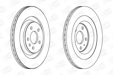 Гальмівний диск задній Audi A4 / A5 /A7 /Q5 / CHAMPION 562645CH