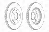 Гальмівний диск передній Nissan Juke, Pulsar, Sentra, Tiida CHAMPION 562675CH (фото 1)