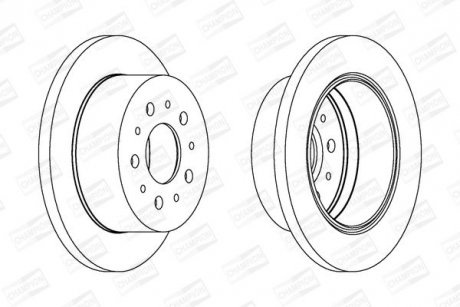 Гальмівний диск задній Peugeot Boxer / Citroen Jumper / Fiat Ducato CHAMPION 562757CH