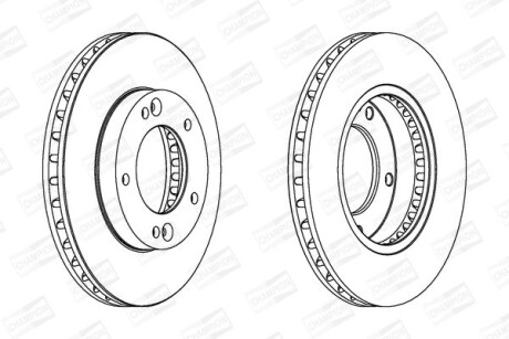 Гальмівний диск CHAMPION 562772CH