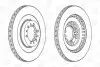 Тормозной диск передний Mitsubishi L200, Pajero CHAMPION 562798CH (фото 1)