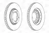 Тормозной диск передний Hyundai H-1, H100, H200, Porter CHAMPION 562800CH (фото 1)
