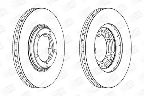 Гальмівний диск передній Hyundai H-1, H100, H200, Porter CHAMPION 562800CH
