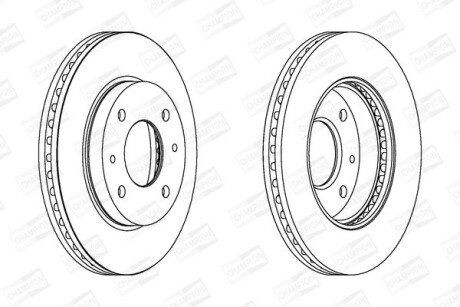 Гальмівний диск CHAMPION 562806CH