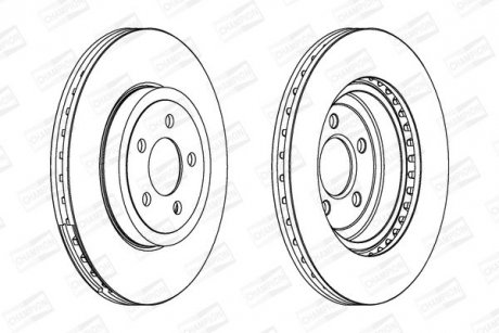 Гальмівний диск передній CHRYSLER 300C/ LANCIA THEMA CHAMPION 562868CH1