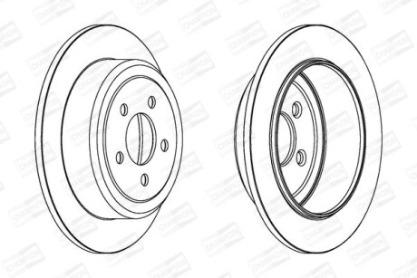 Гальмівний диск CHAMPION 562917CH
