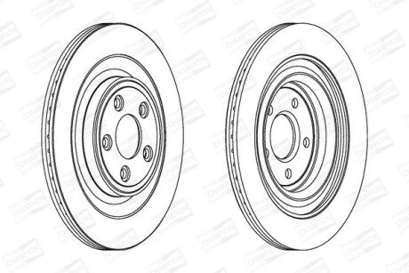 Гальмівний диск CHAMPION 563027CH