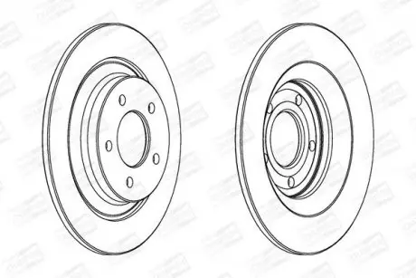 Тормозной диск задний Mazda 5 CHAMPION 563038CH