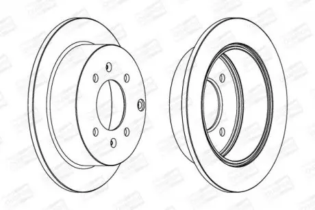 Гальмівний диск задній Hyundai Matrix / Sonata / Kia Magentis CHAMPION 563042CH