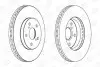 Гальмівний диск передній Toyota Camry, Harrier, Previa / Lexus ES, RX CHAMPION 563047CH (фото 1)