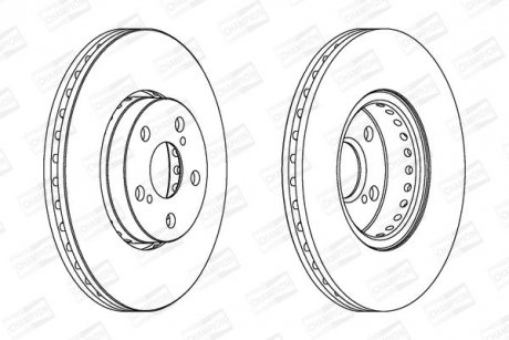 Гальмівний диск передній TOYOTA AVENSIS, CORONA CHAMPION 563048CH