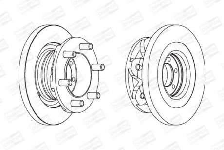 Гальмівний диск передній IVECO DAILY CHAMPION 567118CH1