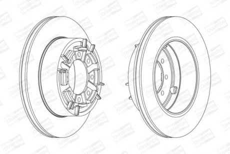 Гальмівний диск задній IVECO DAILY CHAMPION 567128CH1
