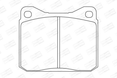 VW гальмів.колодки передн.LT28-55 75- CHAMPION 571255CH