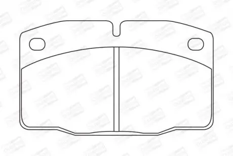Гальмівні колодки передні Opel Ascona B, C, Corsa A, Kadett D, E, Omega A, Vectra A CHAMPION 571276CH