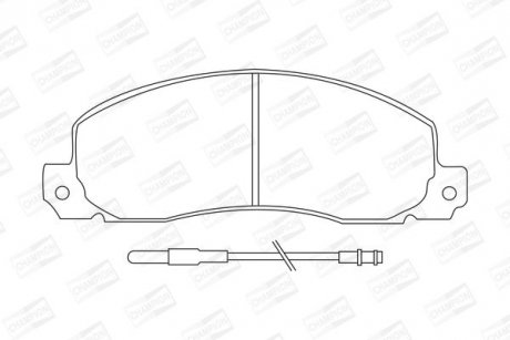 Гальмівні колодки передні Renault Trafic / Opel Arena CHAMPION 571306CH